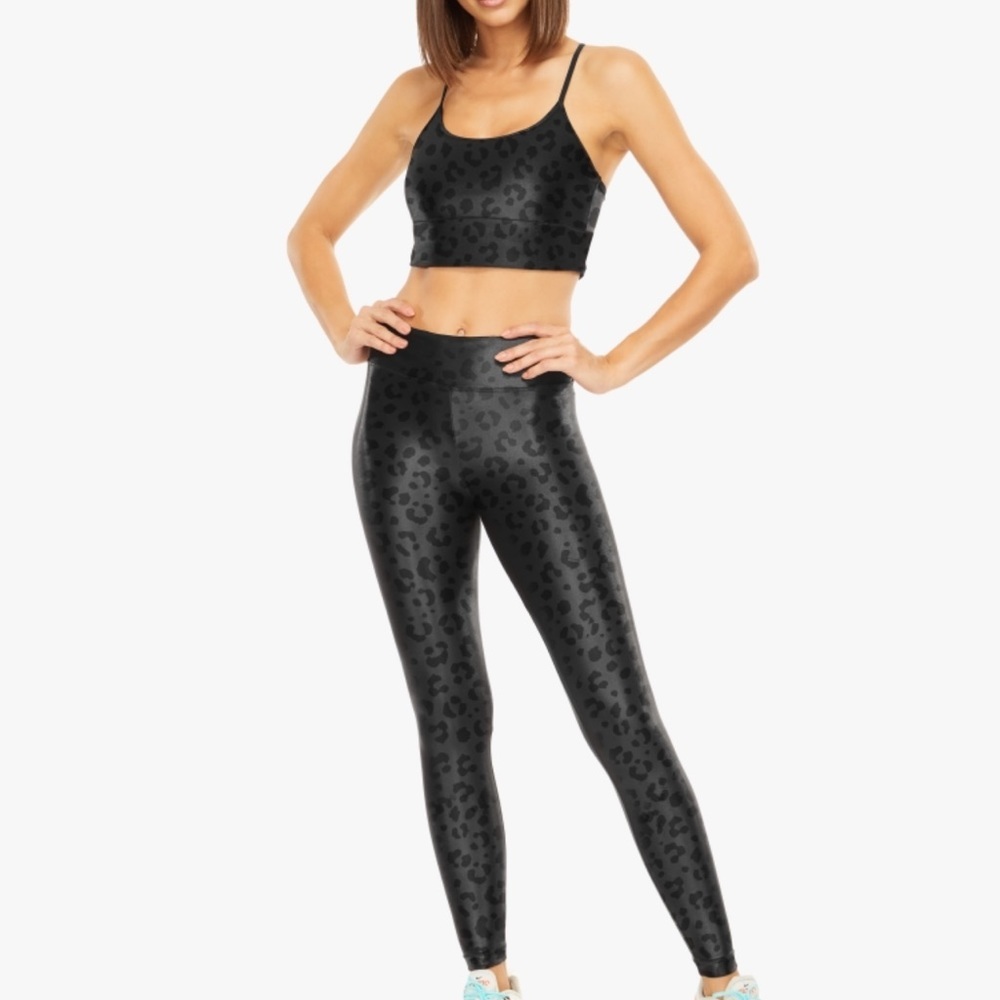 Koral Lustrous High Rise Legging - Black Leopard